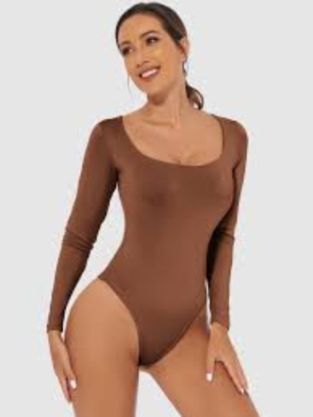 NWOT OQQ SEXY RIBBED LON GSLEEVE TUMMY CONTROL BODYSUITS